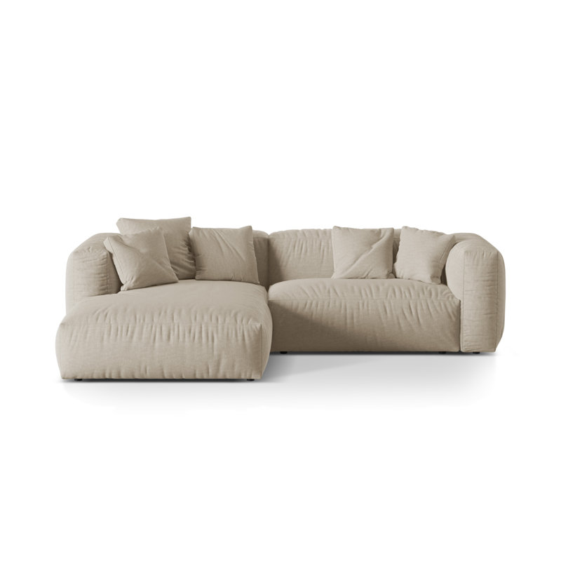 Carce 2 Seater Corner Sofa , Light Beige