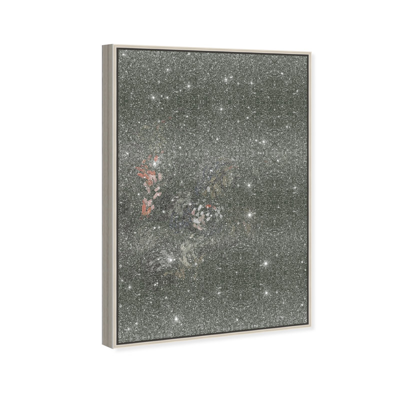 Dancing Petals II Print by Oliver Gal, 21"H x 31"W, Silver Floater Frame