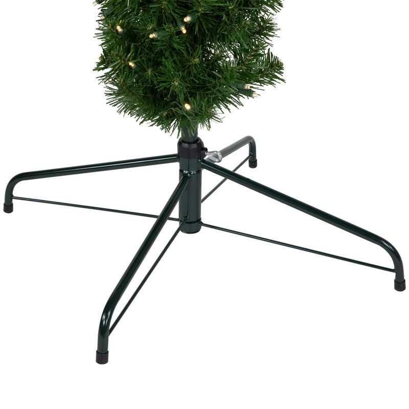 6-Foot Green Pine Cactus Christmas Tree with Clear LED Lights