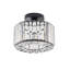 Luminaire de plafond en cristal Katona, plafonniers semi-encastrés modernes pour couloir, plafonniers pour cuisine, entrée de salle de bain (argent)-1441299218