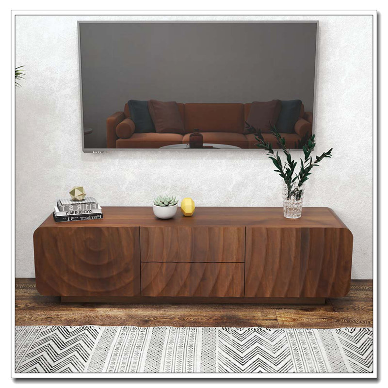 58''Tv Stand, Walnut Brown