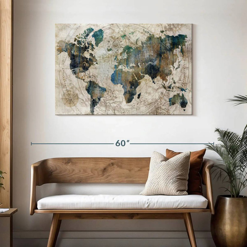 Aliaz Stained Celestial Map, 30" H x 45" W