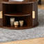 Ensemble de 2 tables basses rondes emboîtables, avec porte tambour ronde Mid-Century-1864108280