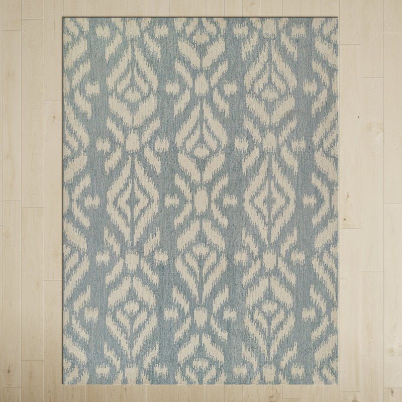 Truman Wool Ikat Indoor Rug, Rectangle 3'6" x 5'6"