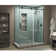 Coraline XL 56" - 60" W x 36" D x 80" H Frameless Rectangle Sliding Shower Enclosure