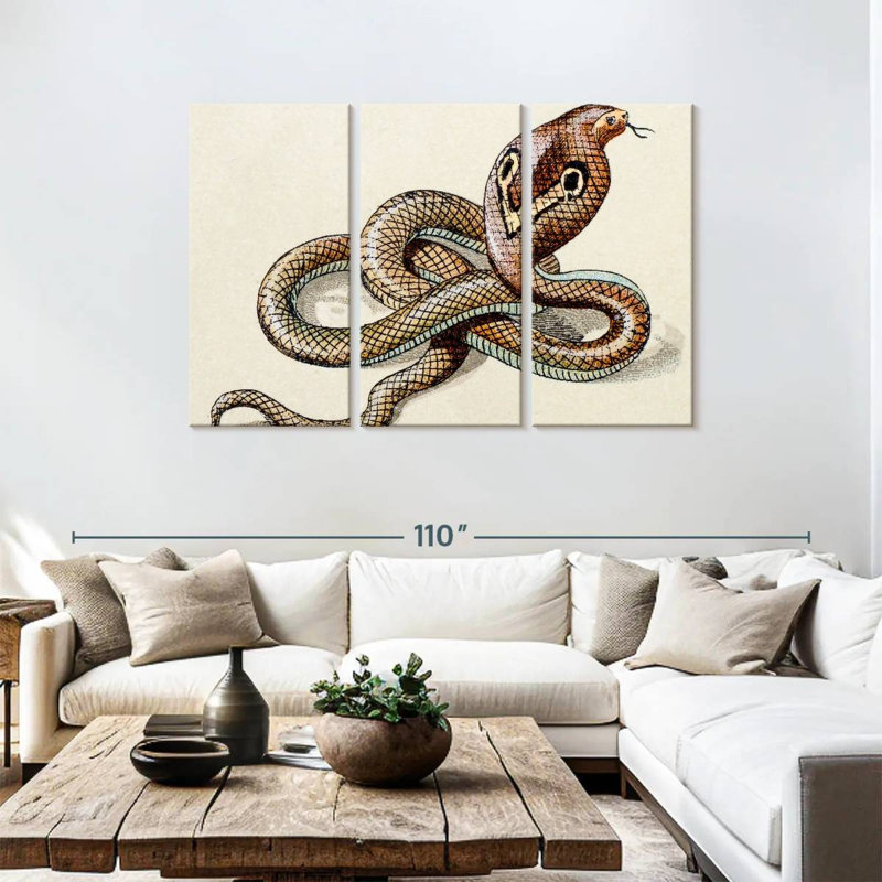 Brampt Indian Cobra, 48" H x 74" W