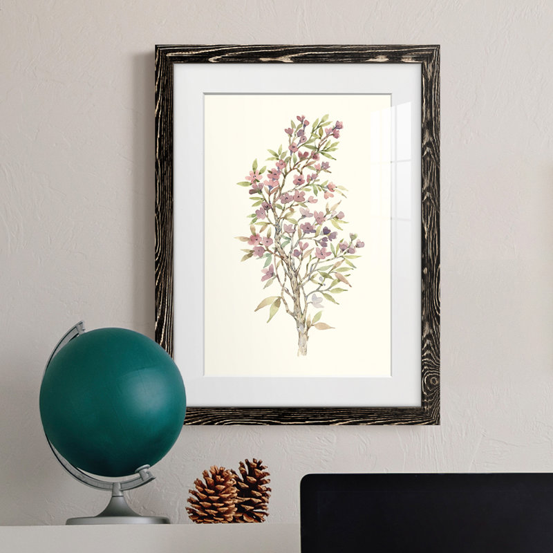 Twig Study I - cadre photo, H 44 po x l 31 po x P 1 po, Cadre noir