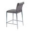 Tabouret de bar Freesia (lot de 2) gris anthracite
