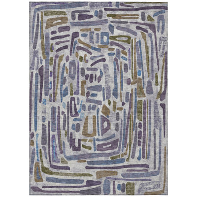 Machine Washable Indoor/Outdoor Chantille ACN2432 Casual Rug