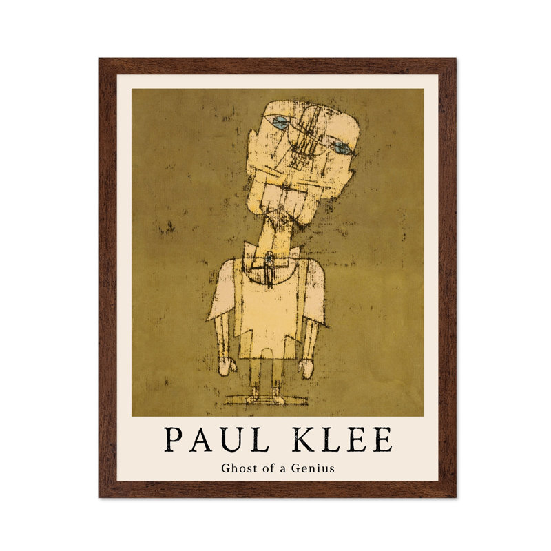Paul Klee - Ghost of a Genius, Affiche, H 11 po x l 14 po, Encadrement brun