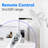 16 in. White Digital Wall Mount Fan with Remote Control 3-Oscillating Modes 3-Speed