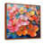Toile avec cadre flottant brun