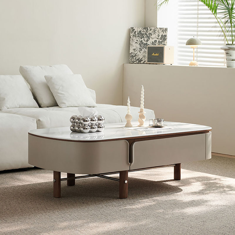 High-grade microcrystalline stone coffee table