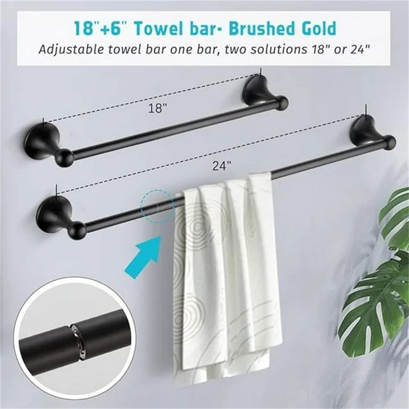 4 - Piece Bathroom Hardware Set