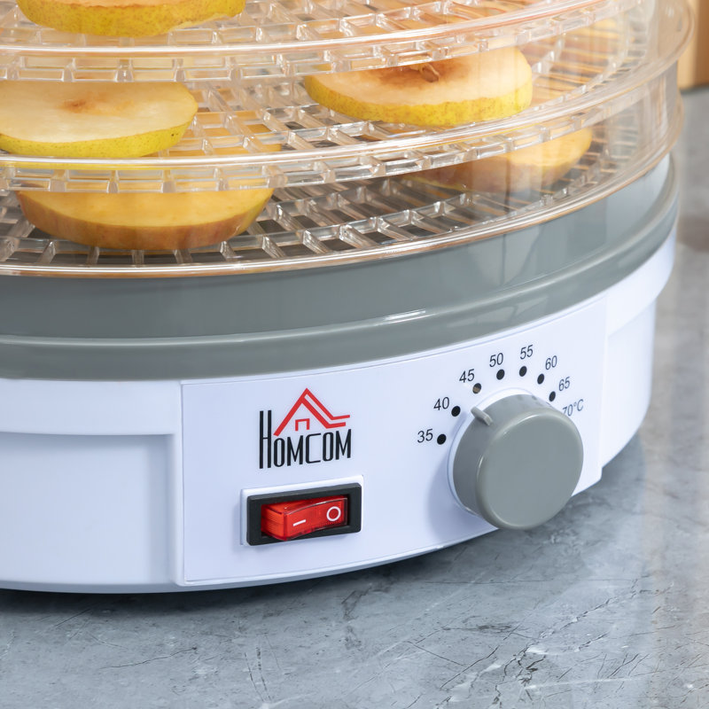 HOMCOM 245W Food Dehydrator, White