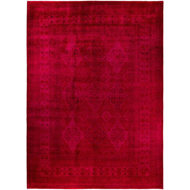 Tapis rose en laine unique 10 pi 4 po x 14 pi 2 po Huddleston