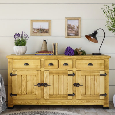 Vintage 167cm Solid Wood Sideboard