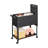 29.34'' H x 24.8'' W 1 Book Cart with Wheels