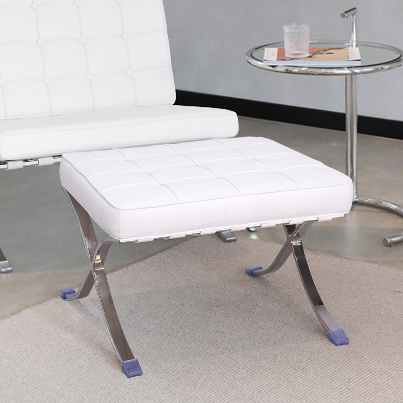 Méridienne pliable Mid-Century, Blanc