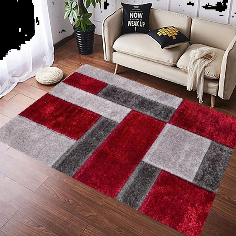 New Large Shaggy Area Rugs Hallway Living Room Bedroom Carpet Floor Mats, Rectangle 60 x 110cm