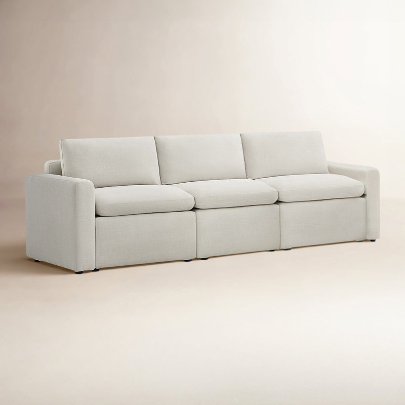 Lana 3-Piece Power Reclining Modular Sofa, Effie Linen
