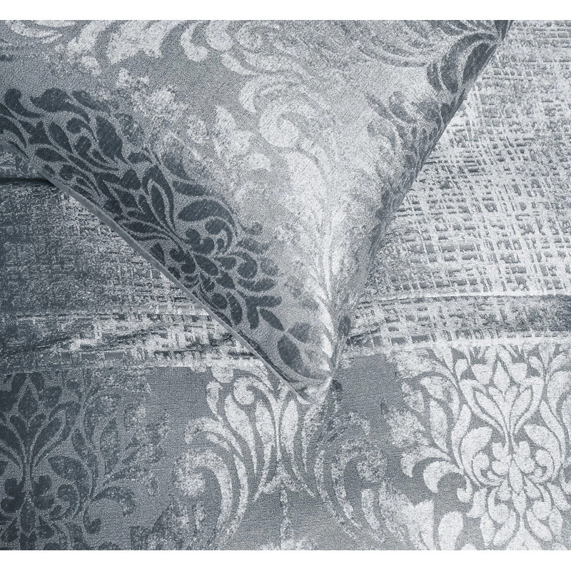 Duvet Cover, Double Duvet Cover + 2 Pillowcase, Grey