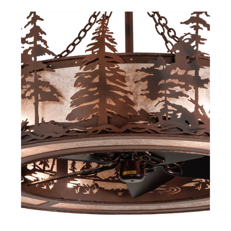 Tall Pines Downrod Ceiling Fan