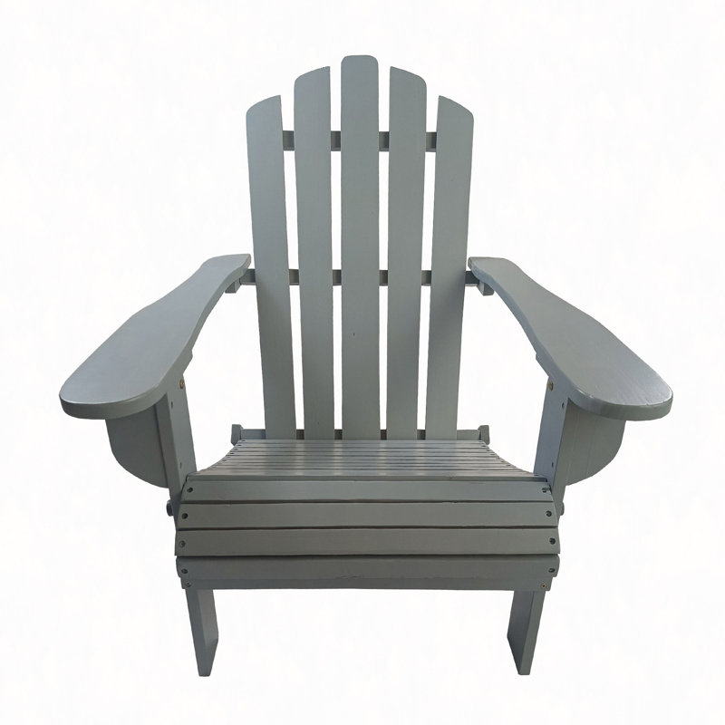 Chaise Adirondack d'extérieur ou d'intérieur en bois, pliable