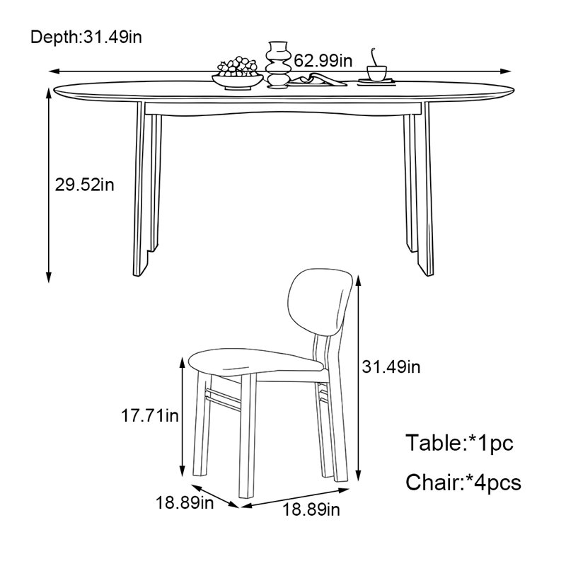Cotten, 29.52"H x 62.99"L x 31.49"W