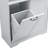 Bathroom Storage Cabinet With Doors And Drawers, Tilt-Out Laundry Hamper, Multiple Storage Space, Freestanding Style, Open Shelve, Adjustable Shelf, Gray-439931250