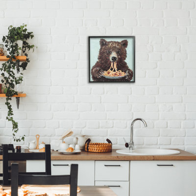 «Whimsical Bear & Spaghetti», estampe numérique, design by Studio Bautista