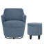 Fauteuil demi-tonneau pivotant avec rangement 360 °-426294277