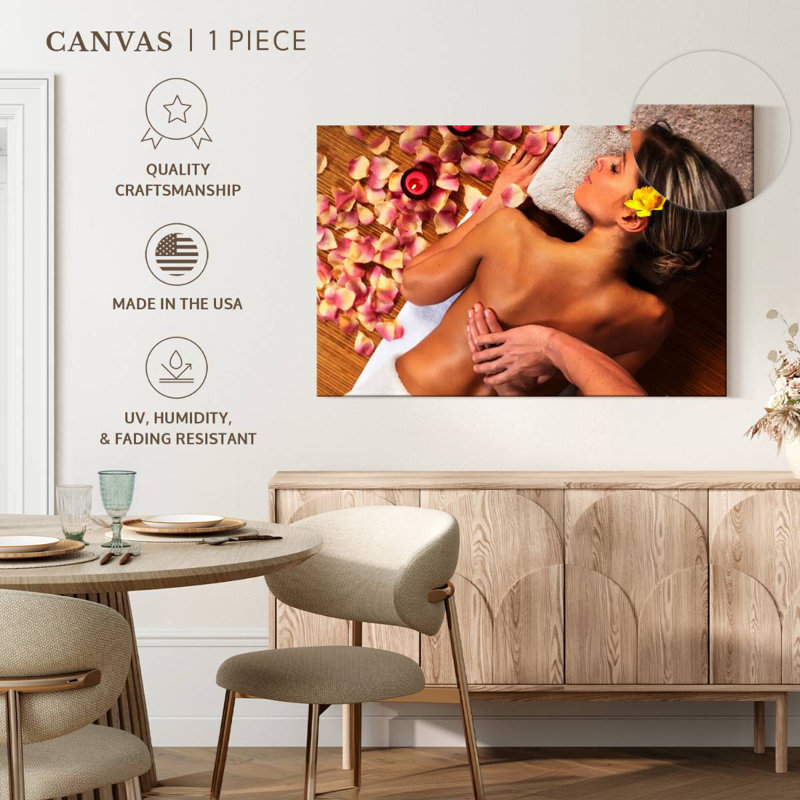 Kerrick Floral Back Massage Spa, 34" H x 51" W