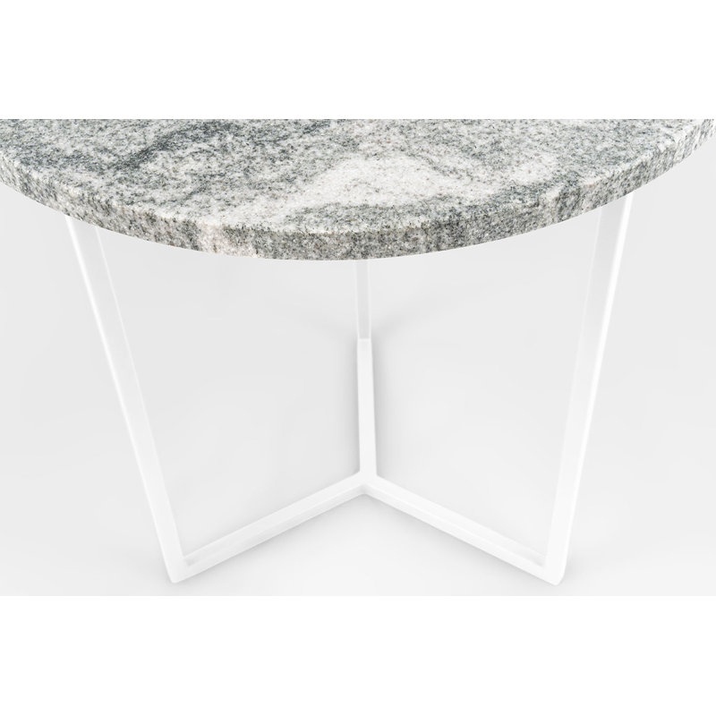 Aeesha Frame End Table, White