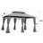 13X10 Outdoor Patio Gazebo Canopy Tent With Ventilated Double Roof And Sidewall(Detachable Curtain Included On All Sides),Suitable For Lawn, Garden, Backyard And Deck,GREY-125104439