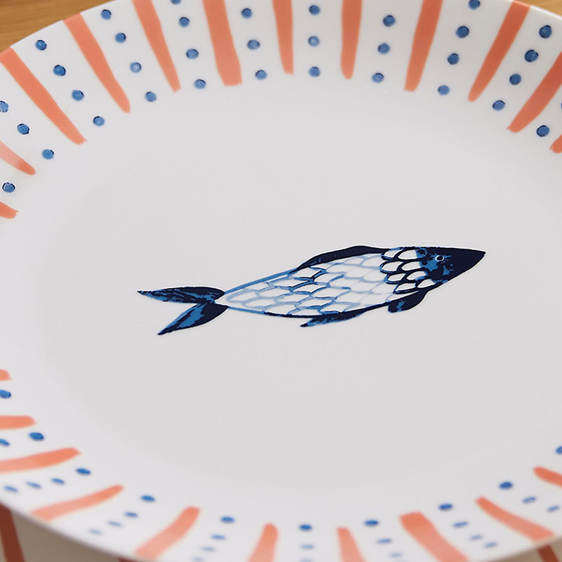 Ulster Weavers Catch of the Day Dinner Plate - Porcelain Multi