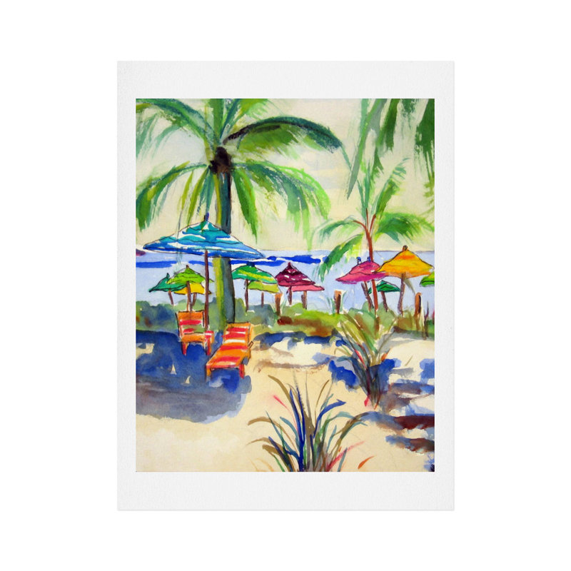 « Caribbean Time », reproduction d'art, H 14 po x l 11 po