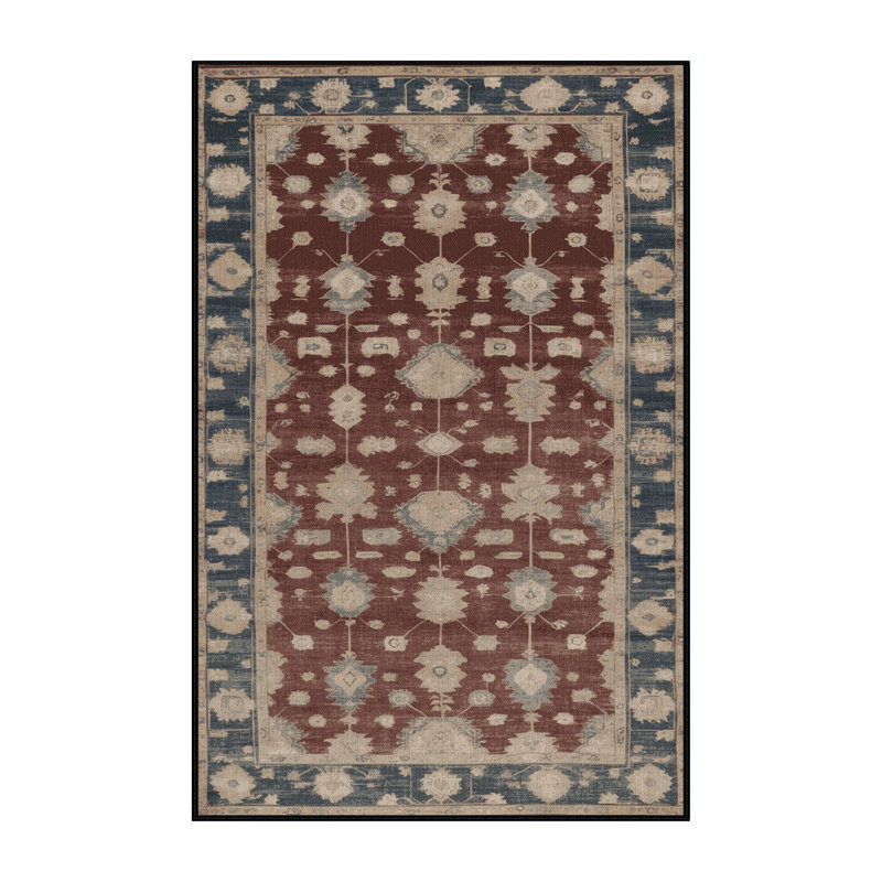Tapis brun lavable à la machine, Rectangle 2 pi x 3 pi