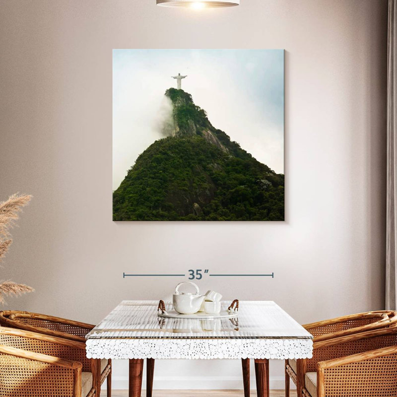Nicci Christ The Redeemer Mountain, 39" H x 39" W
