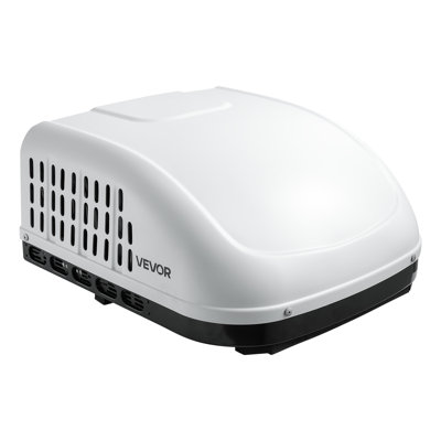 RV Air Conditioner, 15000 BTU RV AC Unit, 120V Ducted or Non-Ducted Rooftop Air Conditioner with High-Performance Compressor Motor, Easy Install Quiet Cooling AC with Standard Vent Size, White