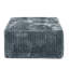 Pouf cube modulaire en velours côtelé à rayures carrées, 79,4 x 79,4 x 41,9 cm, mousse grise, 1 pièce, repose-pieds, revêtement polyvalent pour salon-1628267463