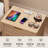 Fluted Nightstand With Charging Station, Modern Bedside Table With 2 Storage Drawers, Curved Corner & Metal Handle-1458020714-1458020708