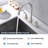 Single Handle High Arc Brushed Nickel Pull Out Kitchen Faucet,Single Level Stainless Steel Kitchen Sink Faucets With Pull Down Sprayer