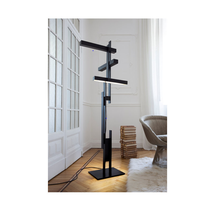 Las LED Floor Lamp, Black