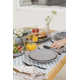 over&back Rimmed 12-Piece Semi Hand-Finished Stoneware Dinnerware Set, Service for 4