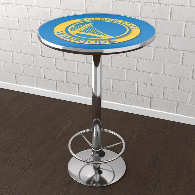 NBA Round Metal Base Dining Table, Chicago Bulls 1