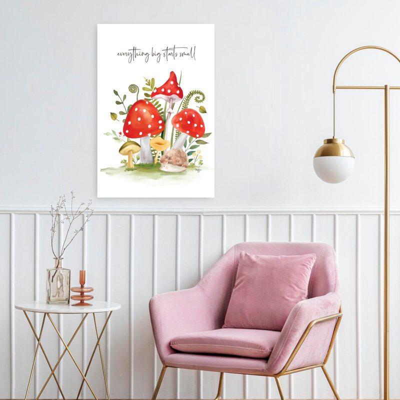 «Tout ce qui commence», art printanier fantaisiste et naturel, H 24 po x l 16 po