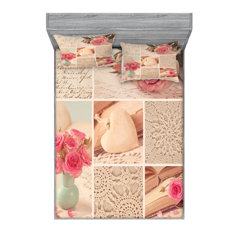 Microfiber Sheet Set, Queen Sheet Set with Fitted Sheet