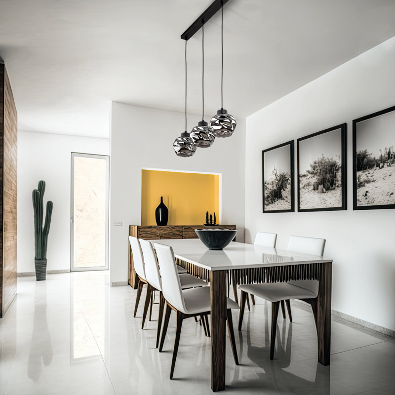 Bauza 3 - Light Stainless Steel Kitchen Island Pendant