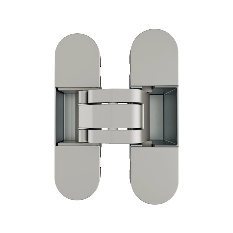 Charnière de porte invisible / dissimulée H 4,6 po x l 1,2 po Eclipse 2.0, Acier Inoxydable, Noir